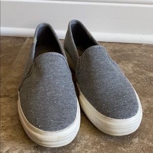 Grey slip on Keds